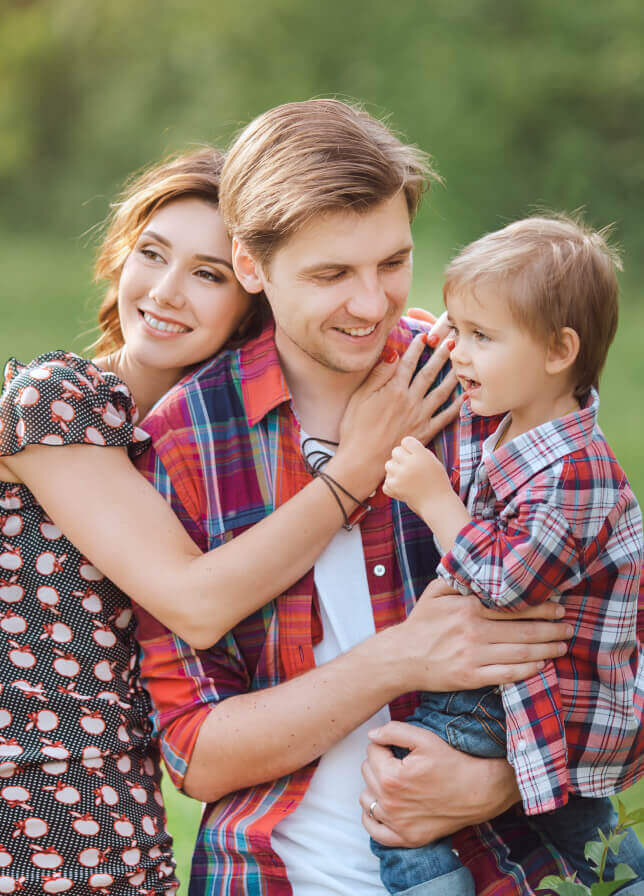 family of three